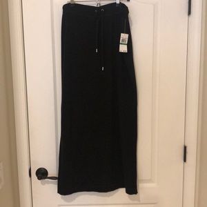 Terry cloth maxi skirt